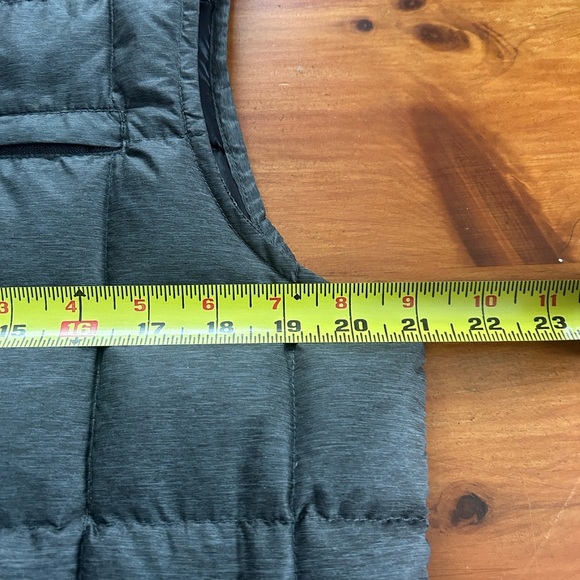 Hawke Co. Mens Duck Down Puffer Vest Gray Small Full Zip Pockets - Picture 9 of 9